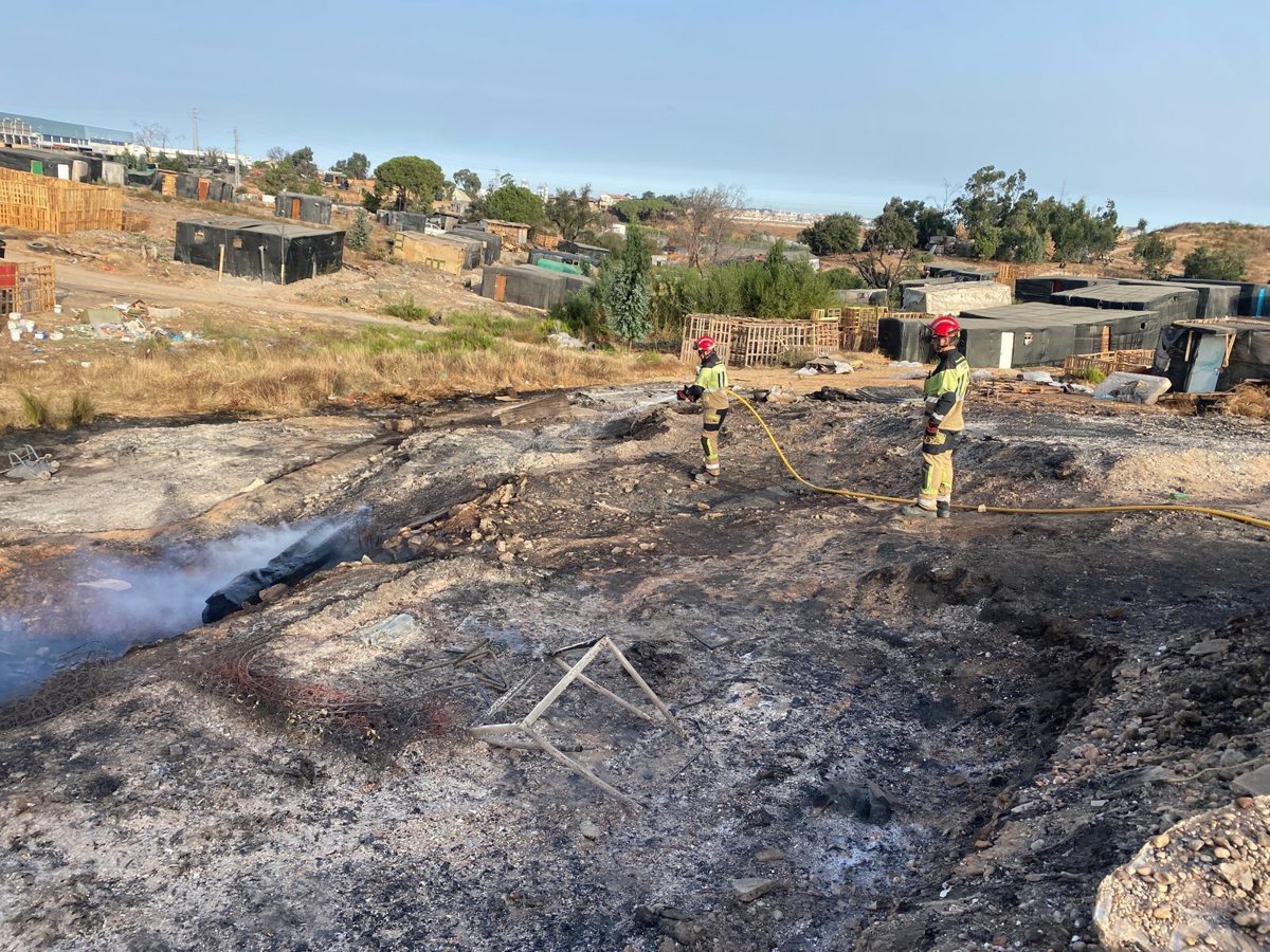 CCOO exige des solutions "urgentes" aux colonies de Huelva après le nouvel incendie avant "son extrême vulnérabilité"