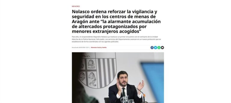Des journalistes d'Aragon demandent à la Commission d'éthique de revoir les communications du gouvernement autonome sur la migration