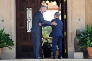 La rencontre entre Felipe VI et Vivas pour aborder la crise migratoire à Ceuta, en images