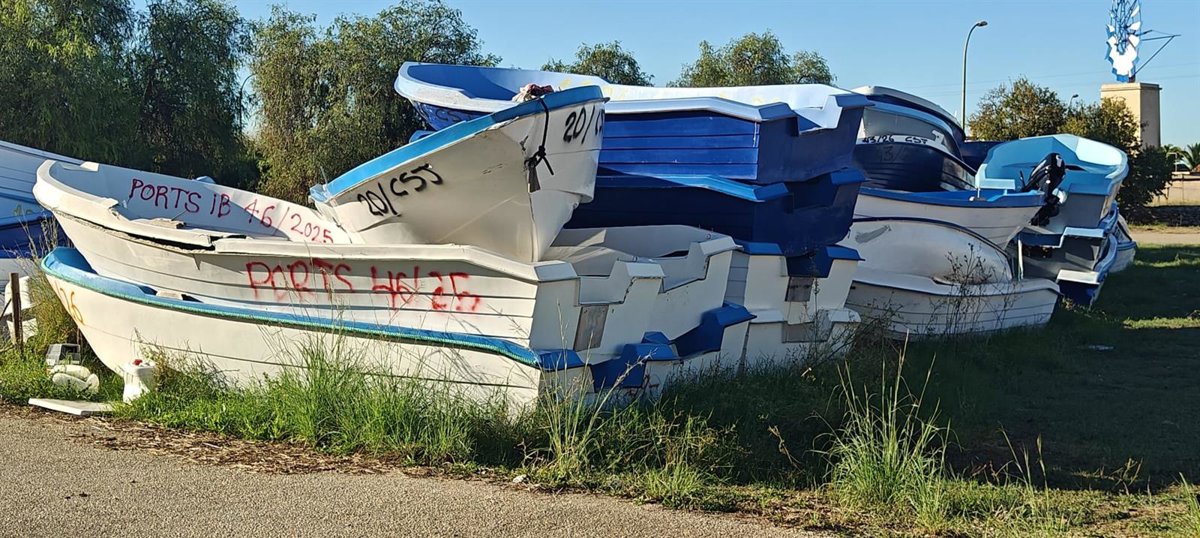 24 bateaux et 11 moteurs restés dans le port de Colònia de Sant Jordi sont déclarés abandonnés